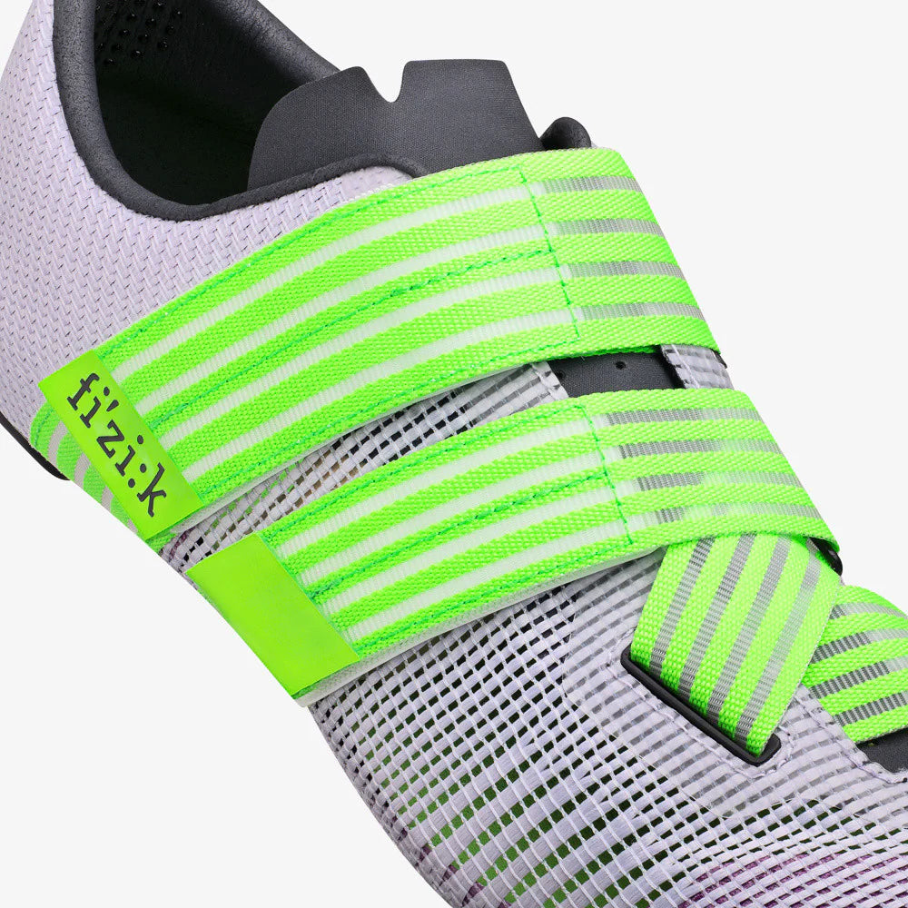 Zapatillas de carretera FIZIK VENTO POWERSTRAP R2 moradas/verdes