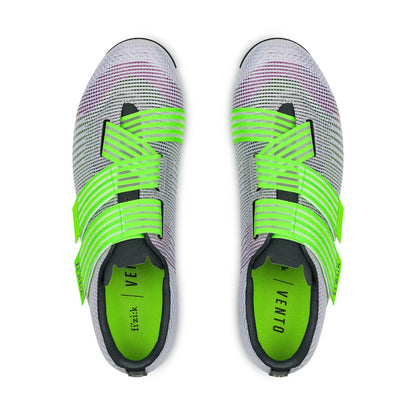 Zapatillas de Carretera FIZIK VENTO POWERSTRAP AEROWAVE Violeta/Verde