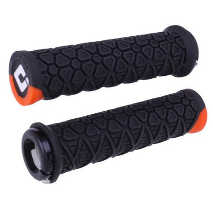 Grips ODI VANQUISH Lock-On 135 mm Negro/Naranja