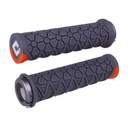 Grips ODI VANQUISH Lock-On 135 mm Gris/Naranja