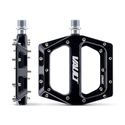 Pedales Planos DMR VAULT Negro Brillante