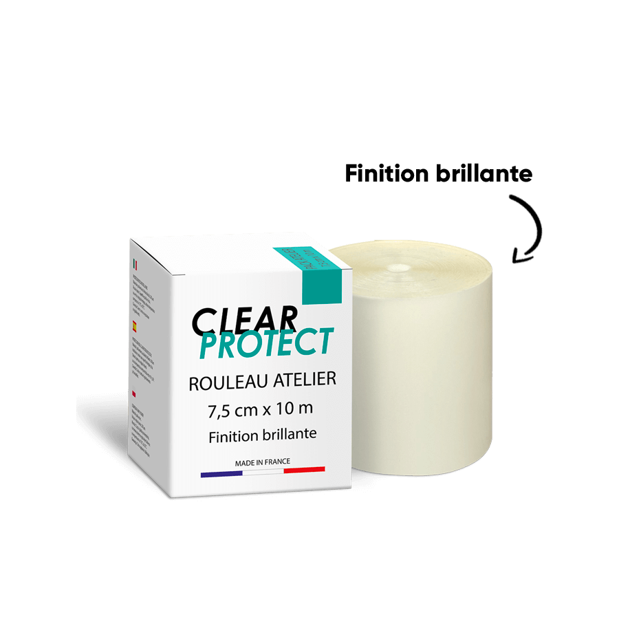 Protección adhesiva para cuadro CLEARPROTECT FASTOTAPE brillante 10 m x 7.5 cm