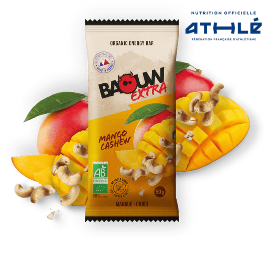 BAOUW BIO EXTRA Barrita energética de mango y anacardos (50g)