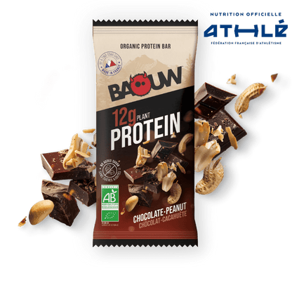 Barrita Proteica BAOUW BIO EXTRA Chocolate/Cacahuetes (50g)