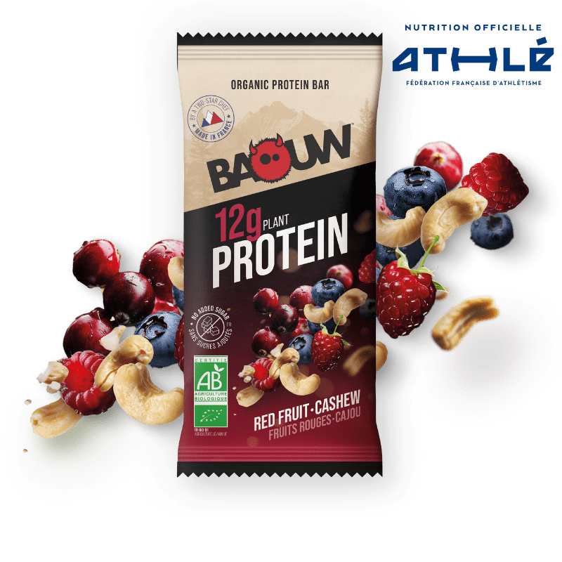 BAOUW BIO EXTRA Barrita Proteica Frutos Rojos/Cashew (50g)