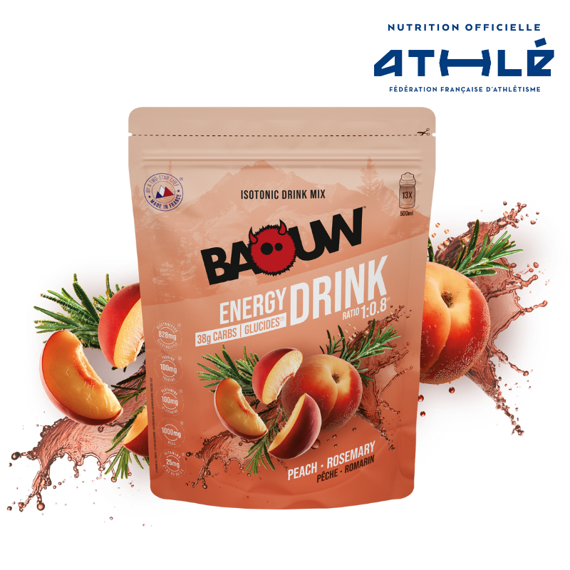 BAOUW ISOTONIC Bebida Energética (585g) Melocotón Romero