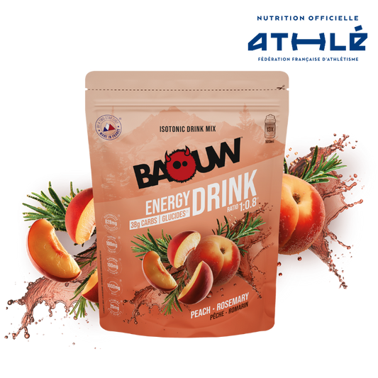 BAOUW ISOTONIC Bebida Energética (585g) Melocotón Romero