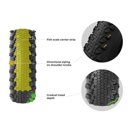Neumático VITTORIA TERRENO T30 FINE LOOSE Gravel Sport 700c Tubetype Negro