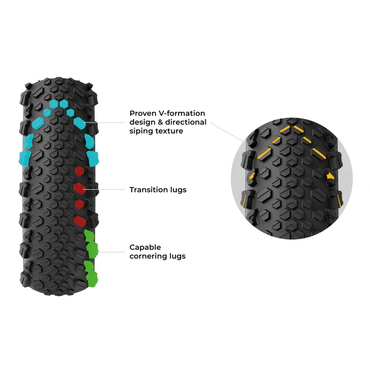 Neumático VITTORIA TERRENO T50 MIXED 700x50c Gravel Endurance Tubeless Ready Blando Negro