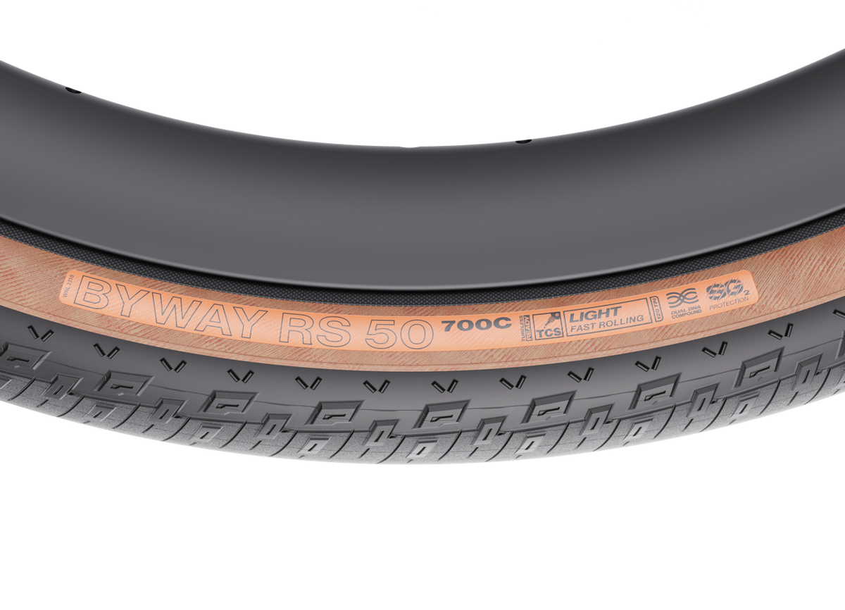 Cubierta WTB BYWAY RS 50 Tan - marcado del flanco