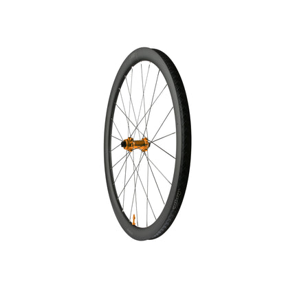 Rueda delantera HOPE RX40 700C de carbono, buje Pro 5 naranja