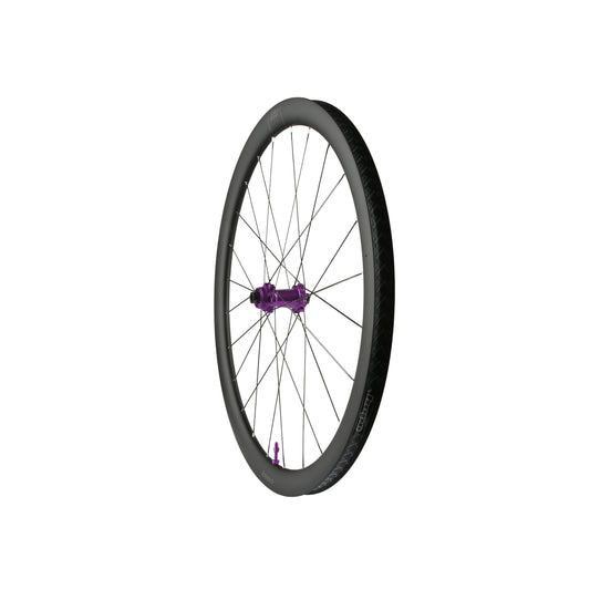 Rueda delantera HOPE RX40 700C de carbono, buje Pro 5 violeta