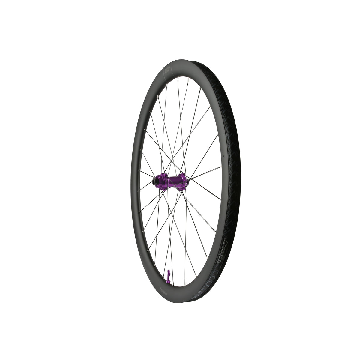 Rueda delantera HOPE RX40 700C de carbono, buje Pro 5 violeta