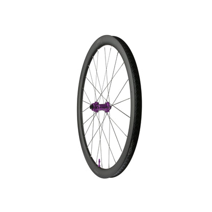 Rueda delantera HOPE RX40 700C de carbono, buje Pro 5 violeta