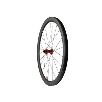 Rueda delantera HOPE RX40 700C de carbono, buje Pro 5 rojo