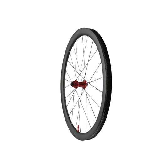 Rueda delantera HOPE RX40 700C de carbono, buje Pro 5 rojo
