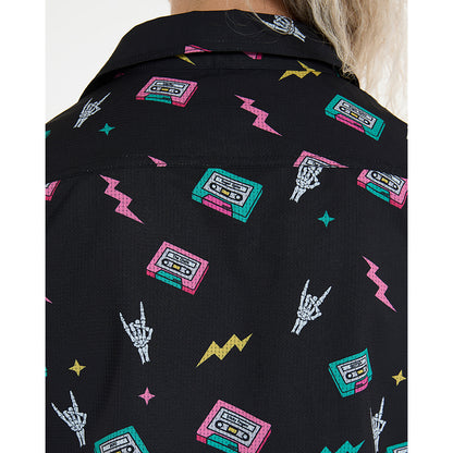 Camisa Técnica DHARCO TECH PARTY MIX TAPE Mujer Negro