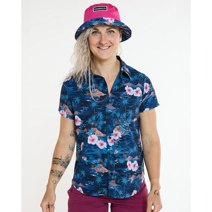 Camisa Técnica DHARCO TECH PARTY OASIS Mujer Azul