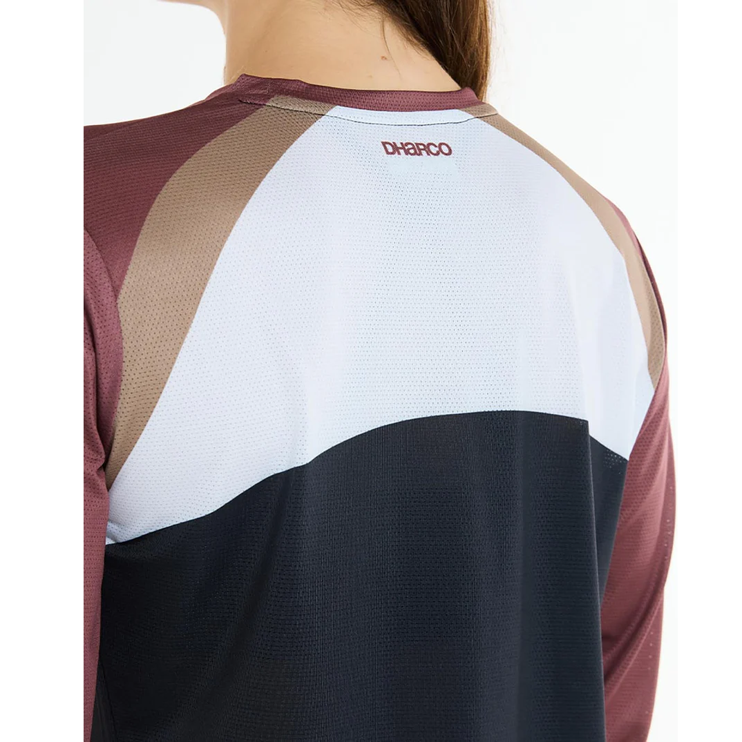 Maillot de manga larga DHARCO RACE LOTUS de mujer Negro/Bronce