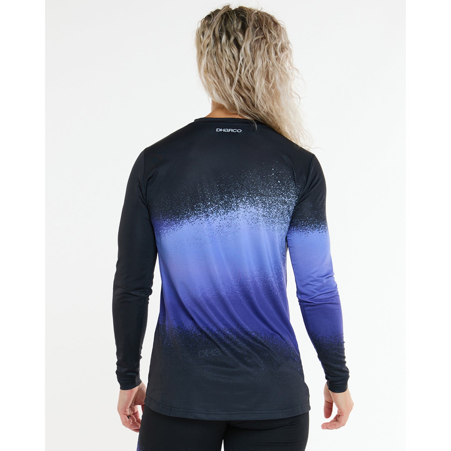 Maillot de manga larga DHARCO RACE ULTRA VIOLET para mujer Negro/Morado