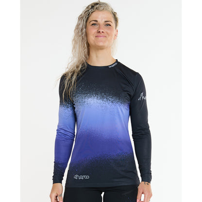 Maillot DHARCO RACE ULTRA VIOLET Mangas Largas Mujer Negro/Morado