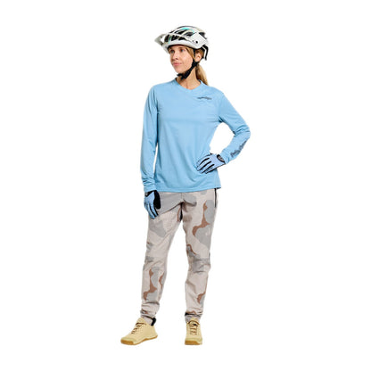 Maillot TROY LEE DESIGNS LILIUM PRO Mujer Mangas Largas Azul