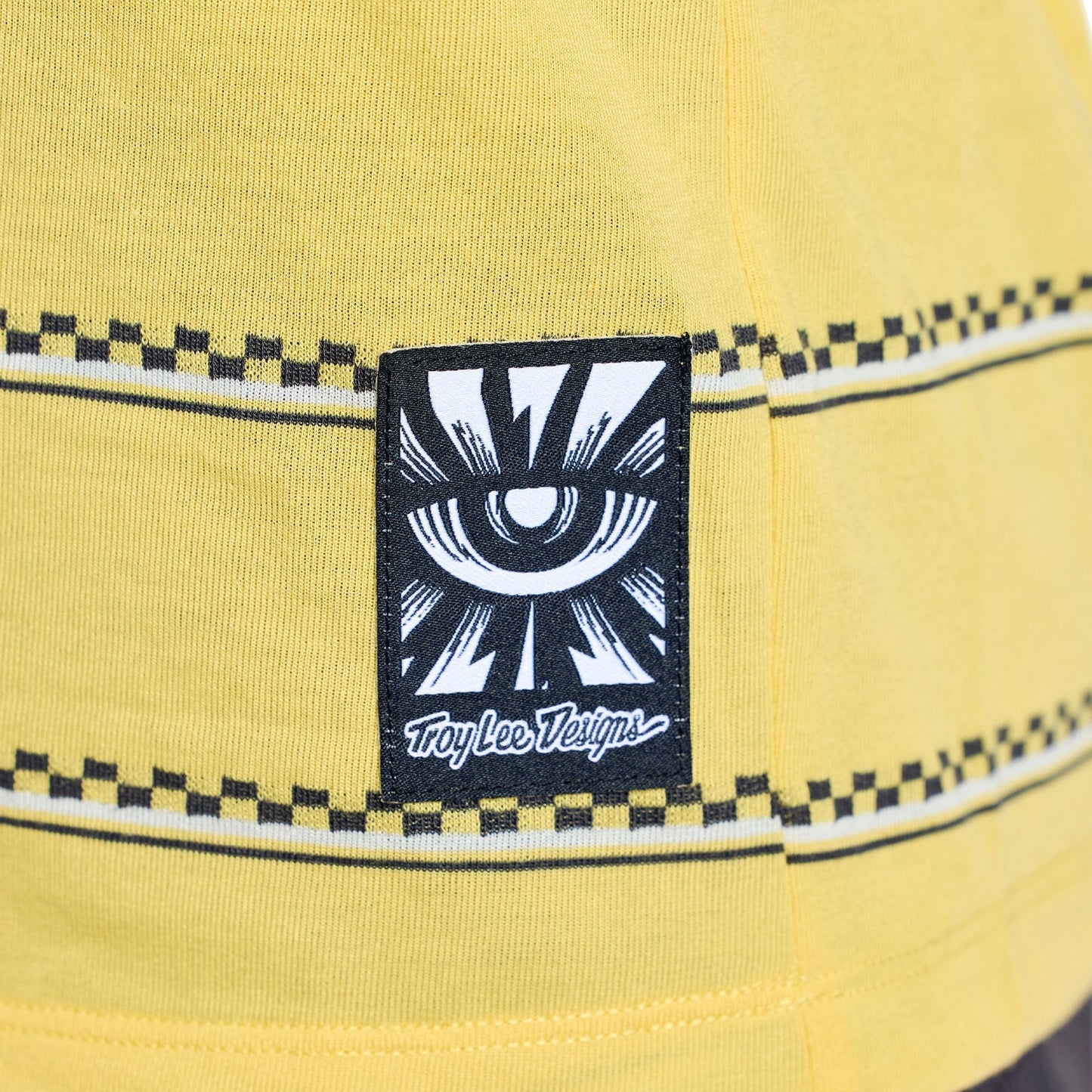 TROY LEE DESIGNS LILIUM RIDE CHECKED OUT Maillot Manga Corta Mujer Amarillo