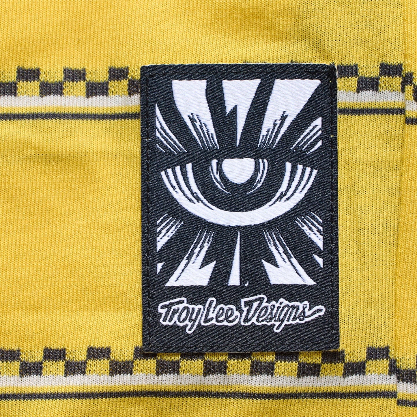 TROY LEE DESIGNS LILIUM RIDE CHECKED OUT Maillot Manga Corta Mujer Amarillo