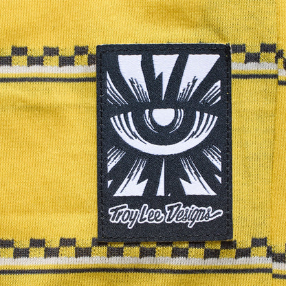 Maillot TROY LEE DESIGNS LILIUM RIDE CHECKED OUT Mujer Mangas Cortas Amarillo