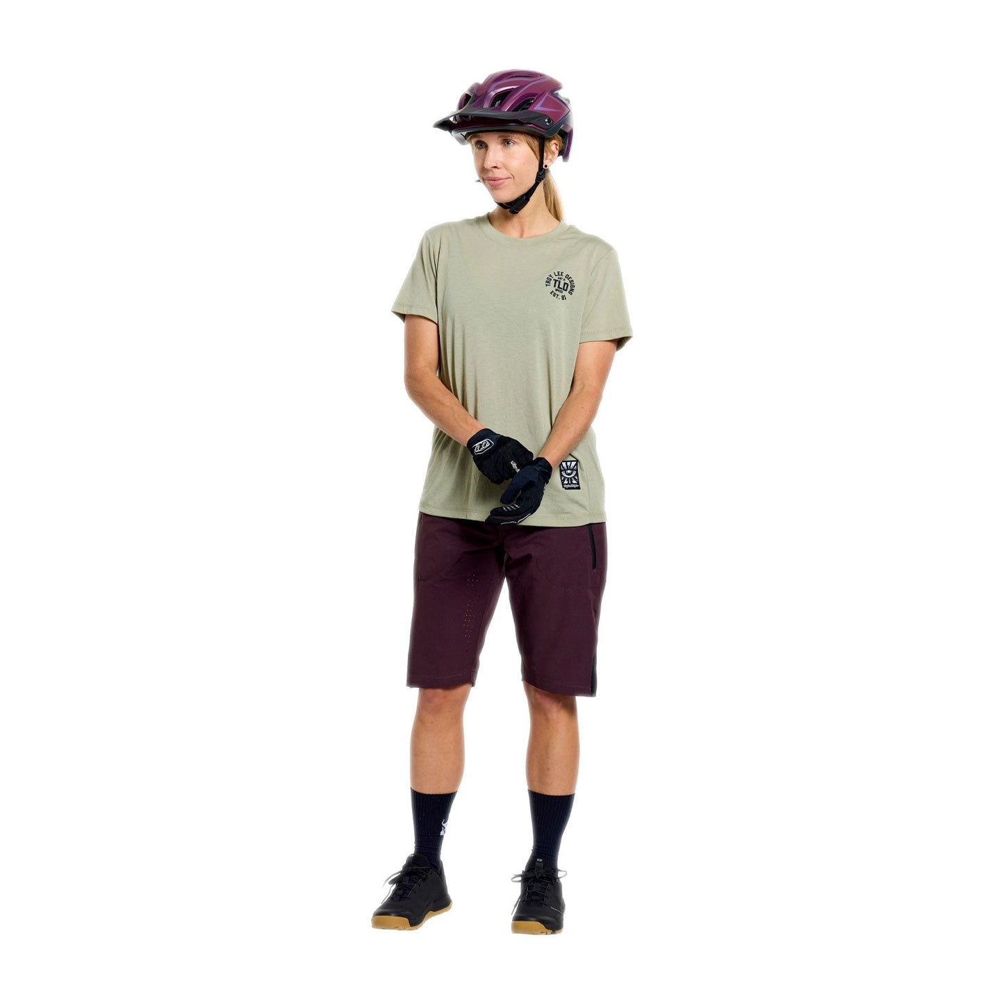 TROY LEE DESIGNS LILIUM RIDE STAMPS Maillot de manga corta para mujer Sage