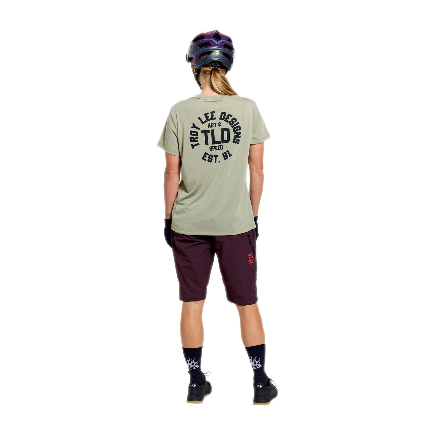 TROY LEE DESIGNS LILIUM RIDE STAMPS Maillot de manga corta para mujer Sage
