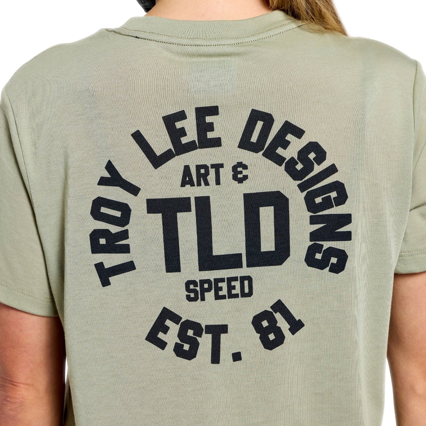 TROY LEE DESIGNS LILIUM RIDE STAMPS Maillot de manga corta para mujer Sage