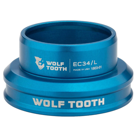 Cazo bajo para juego de dirección externo WOLF TOOTH PERFORMANCE 1"1/8 EC34 azul