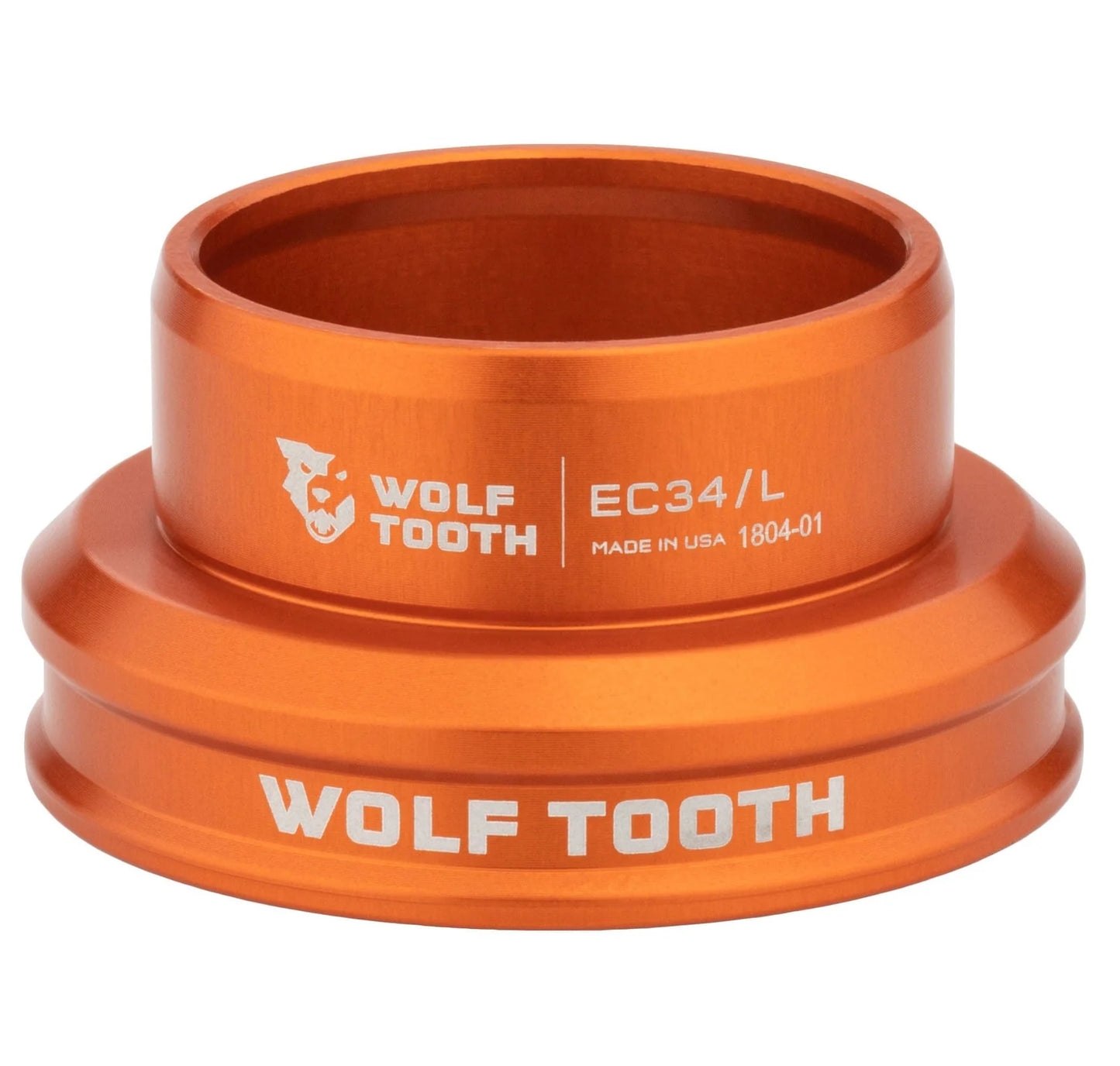 Cazo bajo para juego de dirección externo WOLF TOOTH PERFORMANCE 1"1/8 EC34 naranja
