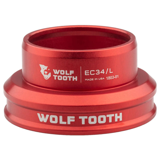 Cazo bajo para juego de dirección externo WOLF TOOTH PERFORMANCE 1"1/8 EC34 Rojo