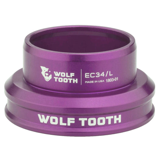 Cazo bajo para juego de dirección externo WOLF TOOTH PREMIUM 1"1/8 EC34 morado