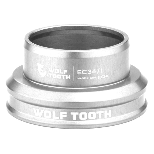 Cazo bajo para juego de dirección externo WOLF TOOTH PERFORMANCE 1"1/8 EC34 plateado
