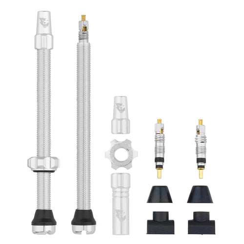 Juego de 2 Válvulas Tubeless WOLF TOOTH Raw Silver