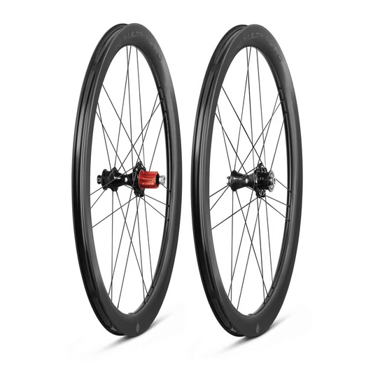 Par de ruedas CAMPAGNOLO BORA ULTRA WTO 45 C23 DISC Tubeless Ready (Center Lock) Cromadas