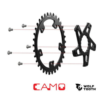 Plato Mono WOLF TOOTH CAMO 12V Shimano Estrella WOLF TOOTH