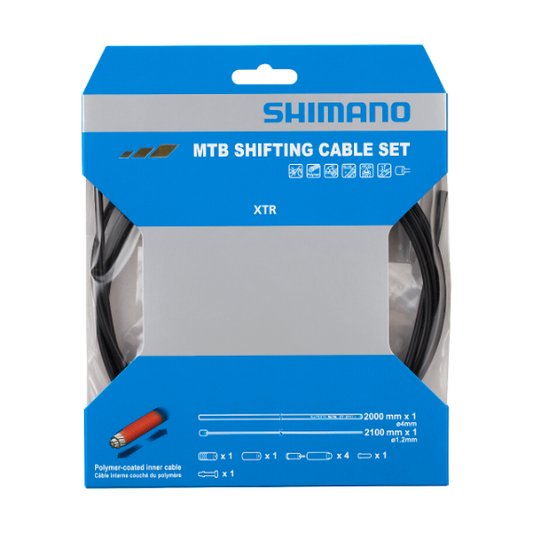 SHIMANO Kit de manguera y cable de desviador mono de polímero