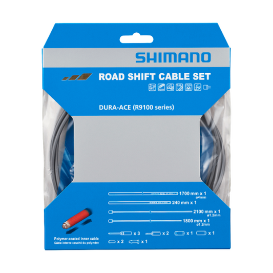 SHIMANO DURA-ACE 9100 Kit de cables y latiguillos de desviador de polímero gris