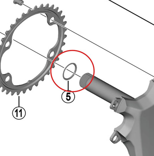 Anillo para platos y bielas SHIMANO FC-R9200