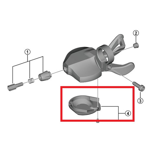 SHIMANO U4000 Tapa Palanca Derecha