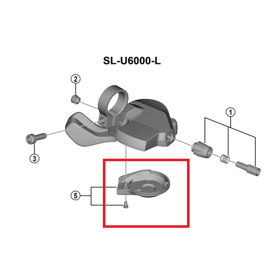 SHIMANO U6000 Tapa Palanca Izquierda
