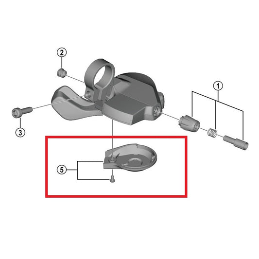 SHIMANO U4000 Tapa Palanca Izquierda