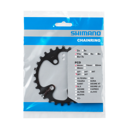 Plato Interior SHIMANO SLX para FC-M7000-11-2/FC-M7000-11-B2 (28-38 dientes) 11V