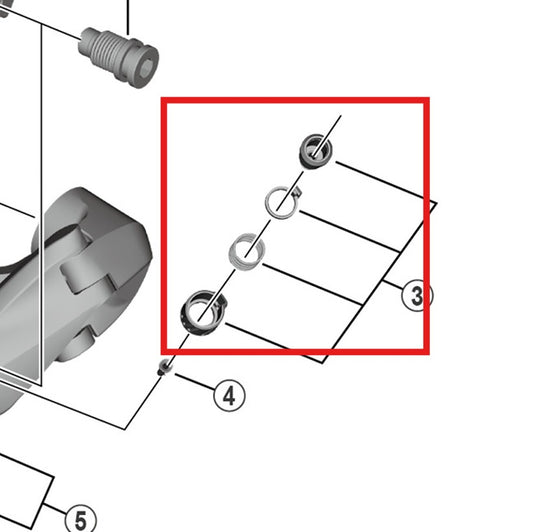 SHIMANO RD-R8000/RX820/RX810/RX812/RX800/RX822 Tornillo de apriete del cable del cambio trasero