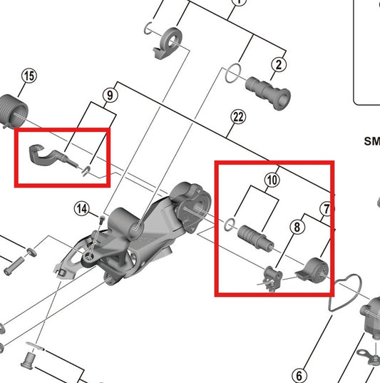 Kit estabilizador de jaula SHIMANO RD-M9120-SGS