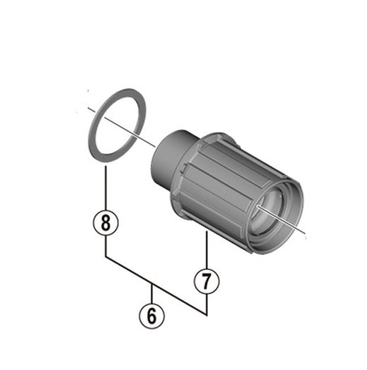Núcleo de rueda libre SHIMANO FH-RS470/171 Tipo Shimano HG